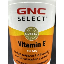 GNC GMC SELECT Vitamin E ~ 10mg ~ **Supports Healthy Heart 30ct/30day Exp. 03/2025