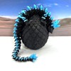 3D Printed Glow in The Dark Crystal Dragon with Egg,