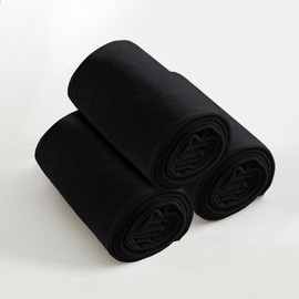 KOOOGEAR 3 Pairs Ballet Dance Tight Girls Tights Footed Kids Student School Uniform Training Tights Ultra Stretchy Soft Pantyhose (UK, Age, 12 Years, 15 Years, Regular, 3 Pairs Black)