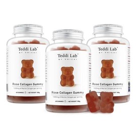 Unichi Rose Collagen Teddy Lab Unichi Rose Collagen 60 Gummies (3 Packs) / Unichi Rose Collagen 테디랩 유니치 로즈 콜라겐 60구미 3개