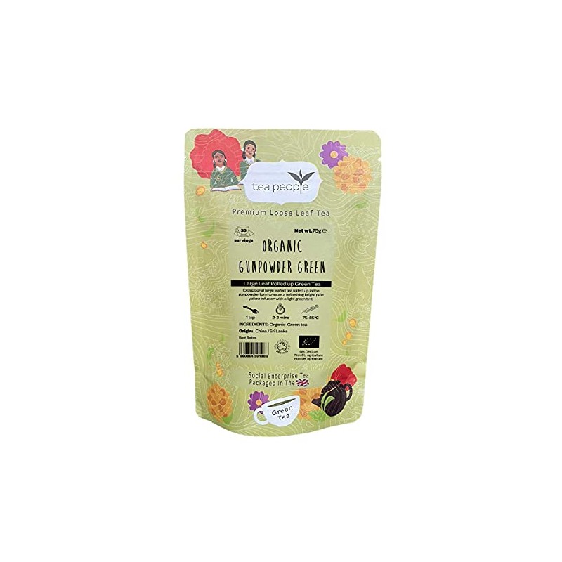 Tea People Organic Gunpowder Green - 75g Retail Pack