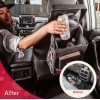 Lusso Black Car Trash Can, 3.5 Gallon, Manual-Lift Opening Mechanism,