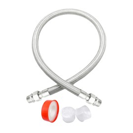 48" x 3/4" universal compressor jumper hose,Industrial Grade Compressor Jumper hose 450 PSI &750°F With Two 3/4" Male Adapters (Both Sides Fittings Rotate Freely) (48inch)