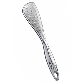 Heel File, Exfoliating (Coarse, Fine, 2 Types of Double-Sided Specifications) Heel Cuticle Care, Foot Care (Silver)