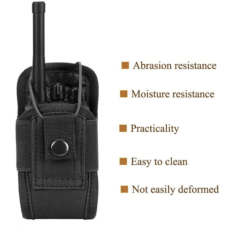 Litensh Molle Radio Holder Holster Tactical Walkie Talkie Pouch Case