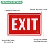 M METERXITY 1-Pack Exit Sign 12x8 Inch Aluminum Reflective Enter