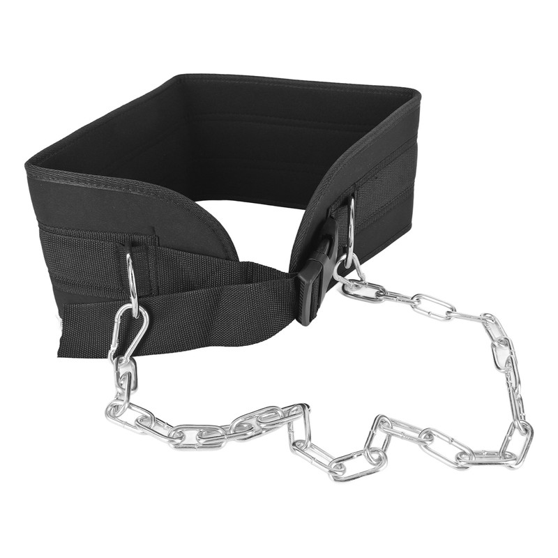 Adjustable Dip Belt Heavy Duty Dip Belt with Chain and