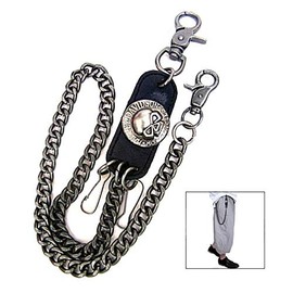 iwobi Stylish Jeans Chain Skeleton Head Decor Pants Chain Wallet Chain