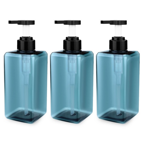 Realand Shampoo and Conditioner Dispenser Set of 3, 17oz Refillable