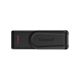 Kingston DataTraveler Exodia S USB Stick - 64GB - USB 3.2 Gen 1 - USB Type A - Black/Black - DTXS/64GB