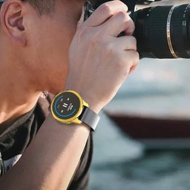 Compatible with Garmin Venu Waterproof Protective Case Soft TPU Plated All Around Scratch-Proof Screen Protector Cover for Garmin Venu GPS Smartwatch (Gold)