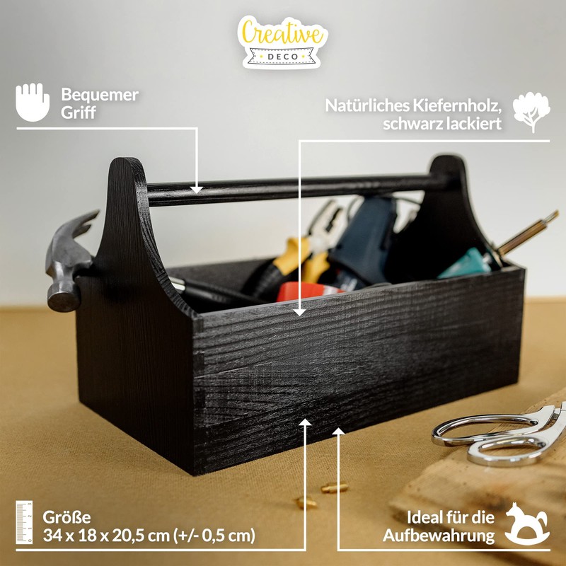 Creative Deco Wooden Tool Box | Wooden Tool Box |