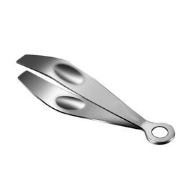 This multi-functional 304 stainless steel kitchen utility tweezer is a must-have and useful item for your home kitchen (flat mouth)