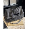 Bags for Women, Denim Shoulder Bag, Large Capacity Chain Strap