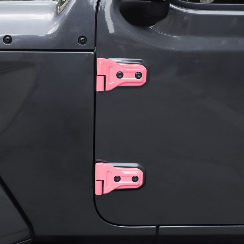 8PCS Door Hinge Cover Trim Accessories for 2018-2024 Jeep Wrangler