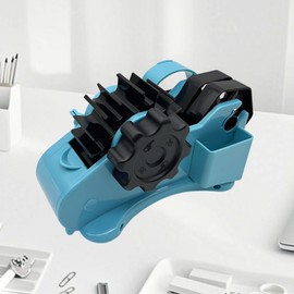 Heat Press Tape Dispenser, Multifunctional Clear Tape Cutter, Includes Multi-Roll Storage Slot and Non-Slip Feet, Ideal for Sublimation Heat Press Tasks