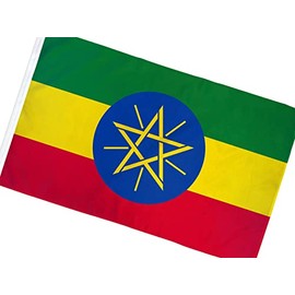 New Pack of Ethiopia Star 3x5ft Flag of Ethiopia Ethiopian Flag 3x5 House Flag Nylon 200D All Weather Banner Flag INF-4Y01393