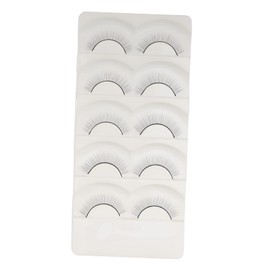Baluue 5pairs Practice Lashes False Eyelash Training for Eyelash Extensions Natural Look