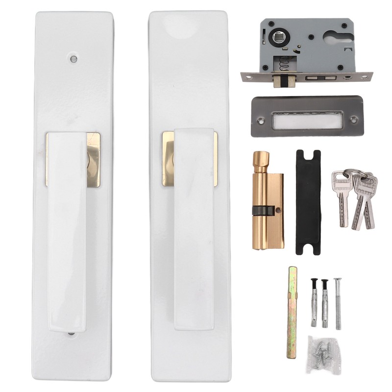 Door Lever Lockset Locking Door Handle Set Entrance Door Lever