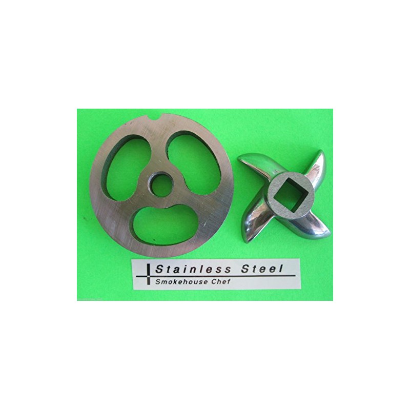 Size 8 SET Sausage Stuffer plate AND knife for Meat