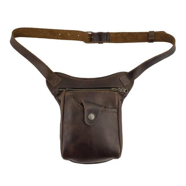 Hide & Drink, Essential Waist Bag Handmade from Full Grain