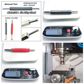 BIHYNGAIR Valve Core Removal Tool Set, R134a R12 A/C HVAC Air Conditioner Schrader Valve Stem Core Remover Tool, Stainless Steel Dual Head Tire Repair Tool, for Cars Truck Motorcycle Bicycle