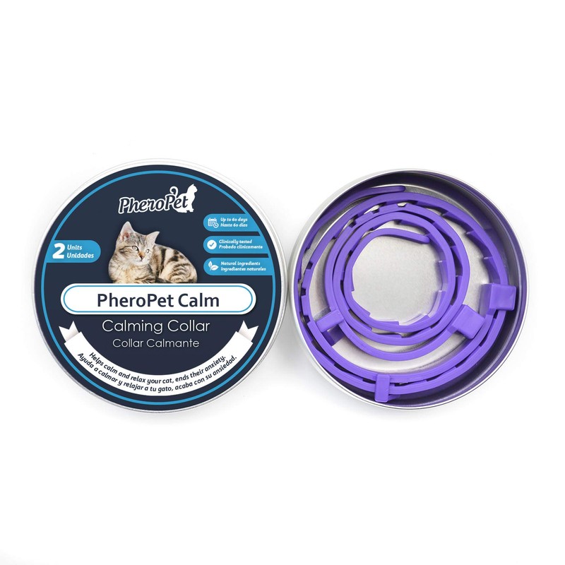 2 x Adjustable Cat Calming Collar - PheroPet Calm -