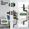 MAXECURITY Bronze Front Door Lock Set, Modern Exterior Door Handle