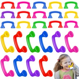 Honoson Whisper Reading Phones Auditory Feedback Reading Phone Classroom Hear Myself Sound Phone Colored Speech Therapy Toy Tool for Children Accelerates Reading Fluency and Pronunciation (30 Pcs)