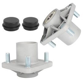 FAHKNS 2 Pack Aluminum Golf Cart Front Hub Assembly for EZGO RXV Gas & Electric Golf Carts 2008-Up, Replacement for OEM# 609603.