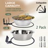 2 Pack 8.5" Squirrel and Bird Feeder for Outside Tree/Fence,