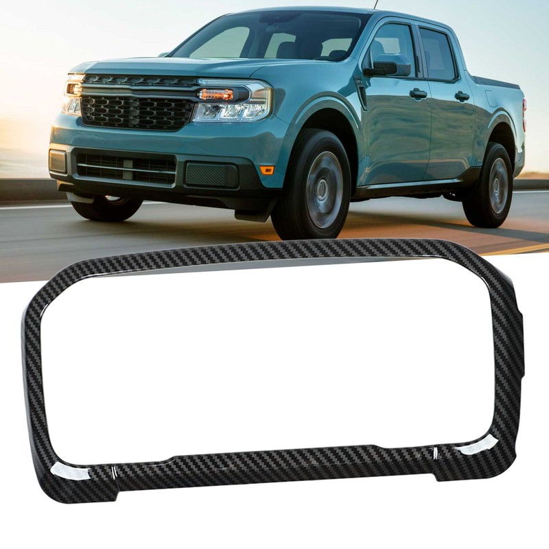 Dashboard Panel Decorative Trim Carbon Fiber Look Easy Clean Replacement