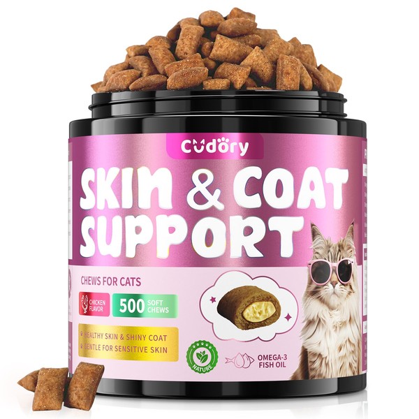 Natural Skin and Coat Support for Cats – Crunchy and