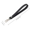 PHILSP Black Faux Leather Hand Strap for DIY Bag Replacement