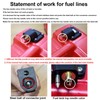 Tnisesm 5/16" 6FT Fuel Line Assembly, with Connector Rubber Marine