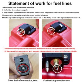 Tnisesm 5/16" 6FT Fuel Line Assembly, with Connector Rubber Marine Outboard Boat Motor RVs Fuel Assembly with Primer Bulb 304 Steel Hose Clamps