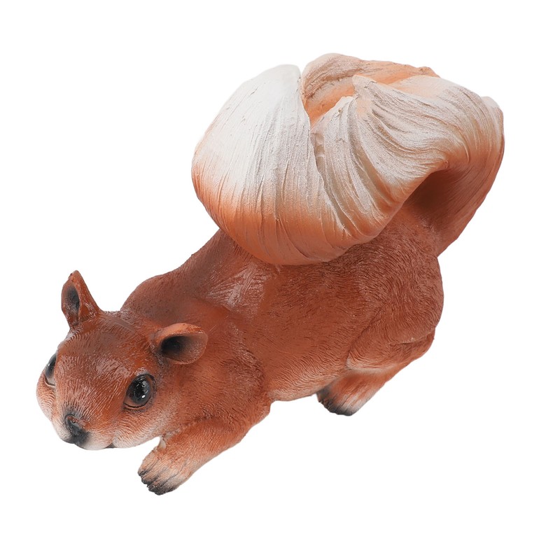 Squirrel Garden Decor Outside Funny Resin Statue Courtyard Balcony Outdoor