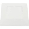 TrueCraftware- 8" Graham Square Dinner Plates Melamine- Dishwasher Safe Break-Resistant