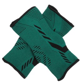 IWOWHERO Breathable Compression Ankle Sleeves for Plantar Fasciitis Relief Elastic Foot Relief Socks with Skin Friendly Comfortable Support for Heel and Sports Green