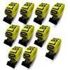 TORQUE 10 Pack of Heavy Duty Winch Straps 4 Inch