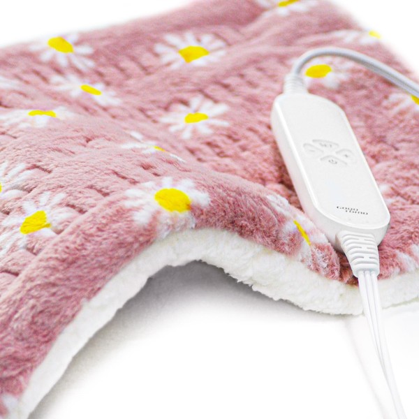GOQOTOMO Flower Heating Pad for Back Pain Relief- 12" x