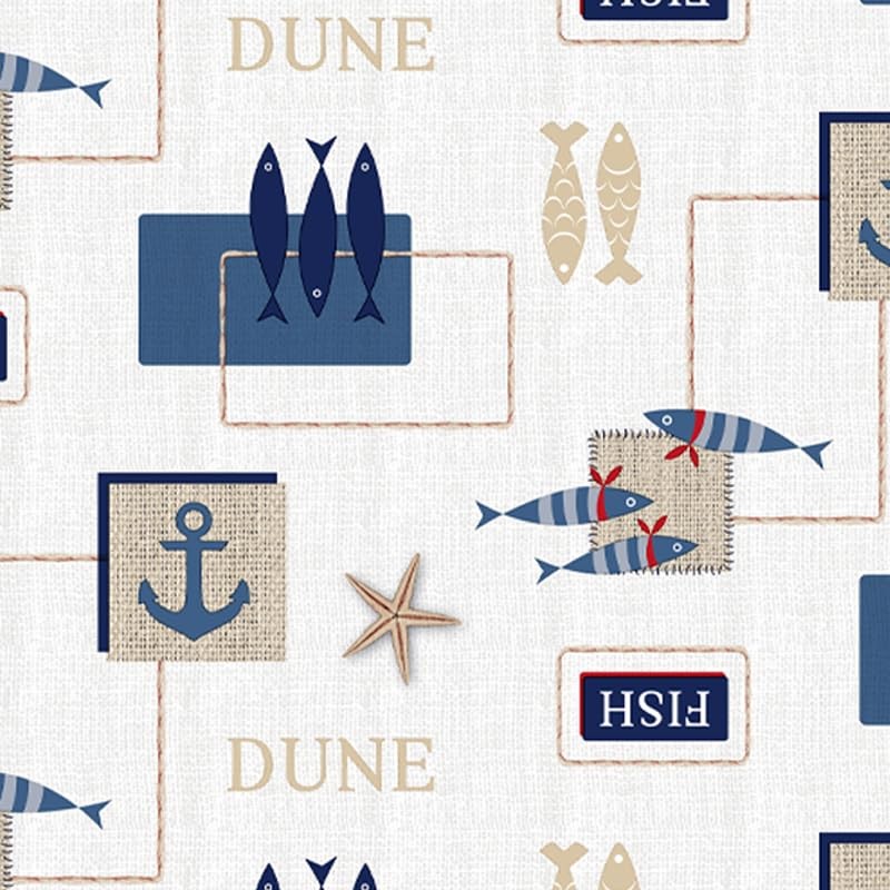 Martina Home Oilcloth Tablecloth Sea 100 x 140 cm Blue