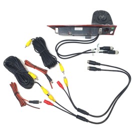 Dolphin Automotive Dual Van Reversing Camera Fits Ford Transit Custom 2016 Onwards (LED) Replaces Brake Light In Left Rear Door (Camera Only)