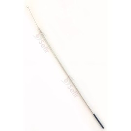 DM Asa Bacteriológica De Nicromo Calibre 1/1000 Negra 5mm 1pza