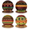 60Pcs Traditional African Tribal Paper Plates 9" Heavy Duty Paper
