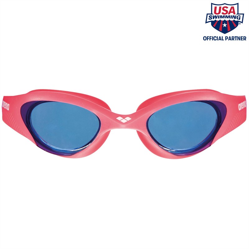 Arena Unisex Teen Youth Non-Mirrored Swim Goggle, 858/ Light Blue/red