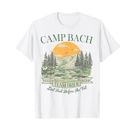 Camp Bach Team Bride Retro Camping Bachelorette Party 2024 T-Shirt