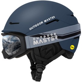 OutdoorMaster Ski Helmet Set,ELK MIPS Ski Helmet with OTG Ski Goggles - MIPS Snowboard Helmet Set for Men, Women & Youth