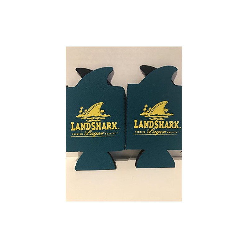 Landshark Beer Cooler Blue and Yellow - Set of 2