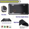 ZXFOOG Black License Plate Frame- Silicone License Plate Cover Holder